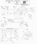 Camshaft Crankshaft Cylinder Engine Sump Lubrication Piston Group Diagram and Parts List for 12F612-0115-B1  Briggs and Stratton Engine